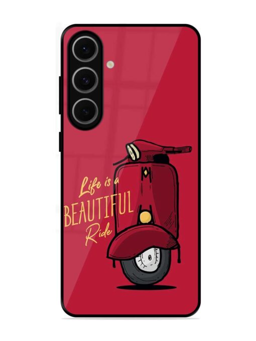 Life Is Beautiful Rides Glossy Metal Phone Cover for Samsung Galaxy S24 Fe (5G)