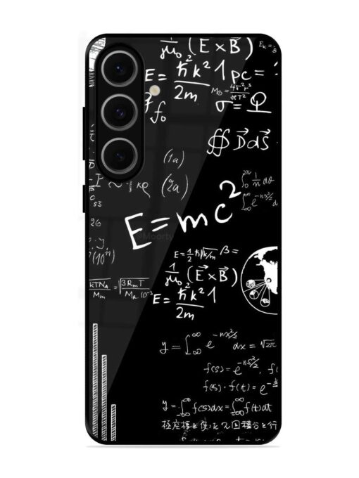 E=Mc2 Mass?Energy Equivalence Glossy Metal Phone Cover for Samsung Galaxy S24 Fe (5G)