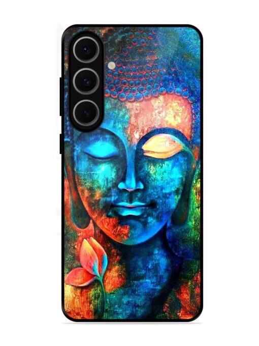 Buddha Painting Glossy Metal Phone Cover for Samsung Galaxy S24 Fe (5G)