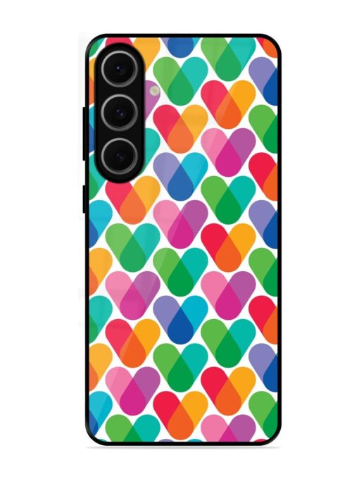 Overlapping Colors Colorful Glossy Metal TPU Phone Cover for Samsung Galaxy S24 Fe (5G)