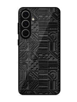 Seamless Pattern Glossy Metal Phone Cover for Samsung Galaxy S24 Fe (5G)