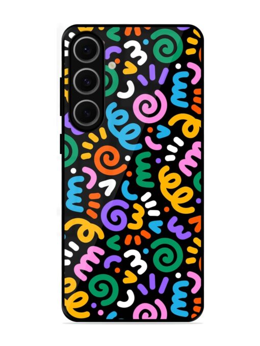 Colorful Seamless Vector Glossy Metal Phone Cover for Samsung Galaxy S24 Fe (5G)