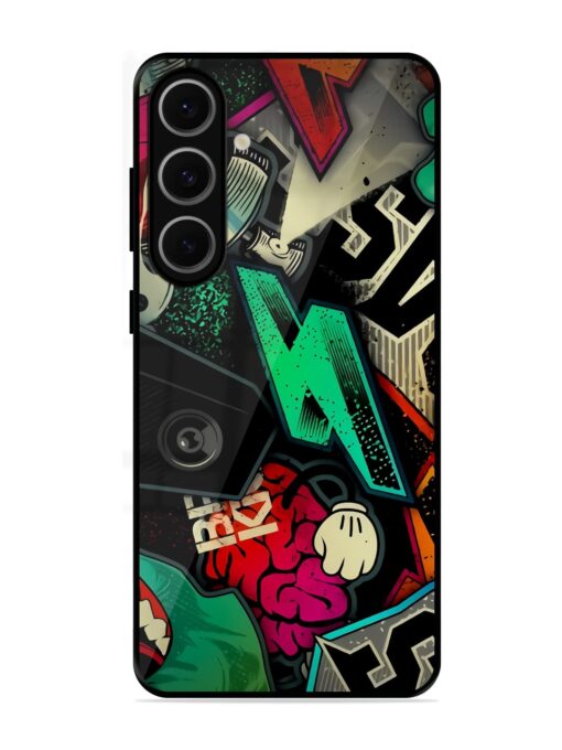 Graffiti Art Glossy Metal Phone Cover for Samsung Galaxy S24 Fe (5G)