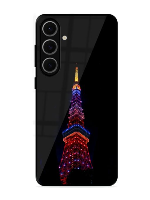 Eiffel Tower Night View Glossy Metal Phone Cover for Samsung Galaxy S24 Fe (5G)