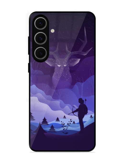 Deer Forest River Glossy Metal Phone Cover for Samsung Galaxy S24 Fe (5G)