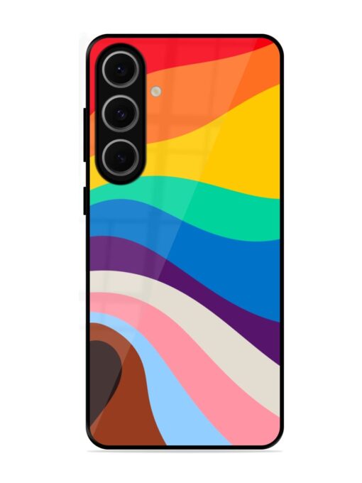 Minimal Pride Art Glossy Metal Phone Cover for Samsung Galaxy S24 Fe (5G)