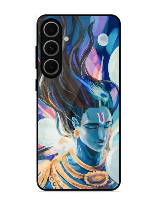 Bhagwan Sri Krishna Glossy Metal Phone Cover for Samsung Galaxy S24 Fe (5G) Zapvi