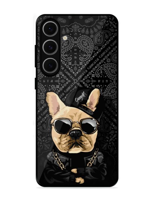 Gangsta Cool Sunmetales Dog Glossy Metal Phone Cover for Samsung Galaxy S24 Fe (5G)