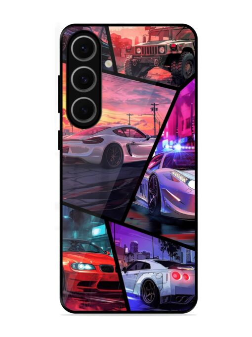 Ride In Pixels Glossy Metal Phone Cover for Samsung Galaxy S24 Fe (5G)