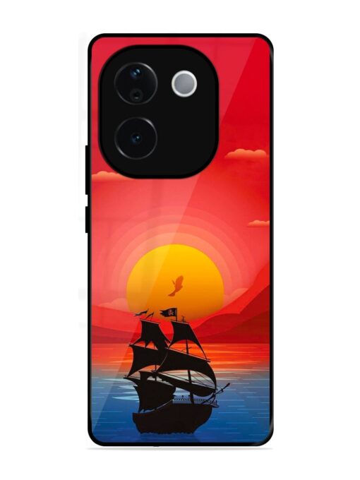 Sunset Sail Glossy Metal Phone Cover for Vivo T3 Pro (5G)