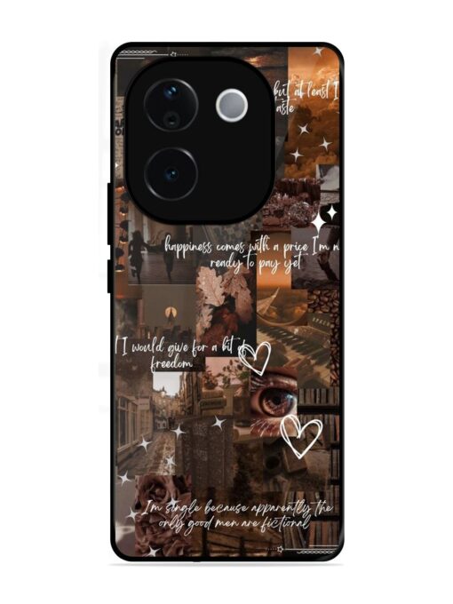 Melancholy Aesthetic Glossy Metal Phone Cover for Vivo T3 Pro (5G)