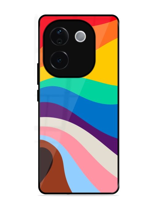 Minimal Pride Art Glossy Metal Phone Cover for Vivo T3 Pro (5G)