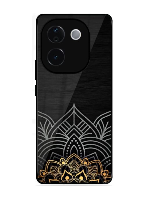 Decorative Golden Pattern Glossy Metal Phone Cover for Vivo T3 Pro (5G)