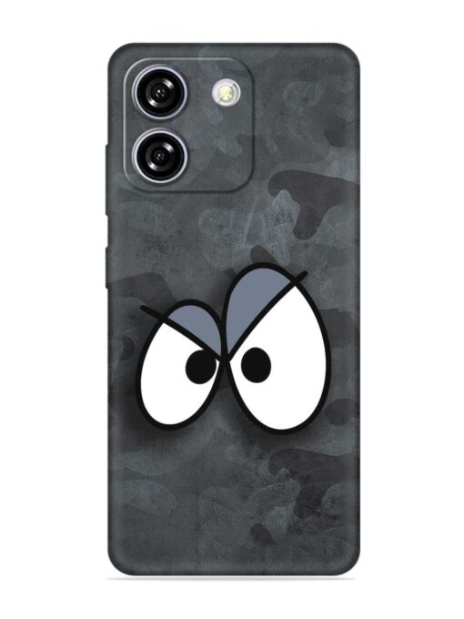 Big Eyes Night Mode Embossed Soft Silicone Case for Lava Yuva Star