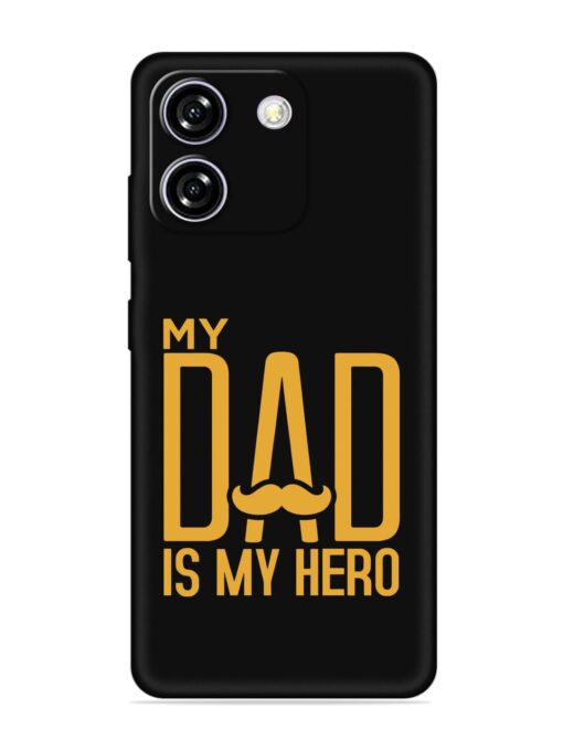 My Dad Is My Hero Embossed Soft Silicone Case for Lava Yuva Star