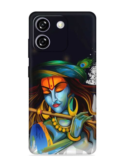 Krishna Art Embossed Soft Silicone Case for Lava Yuva Star