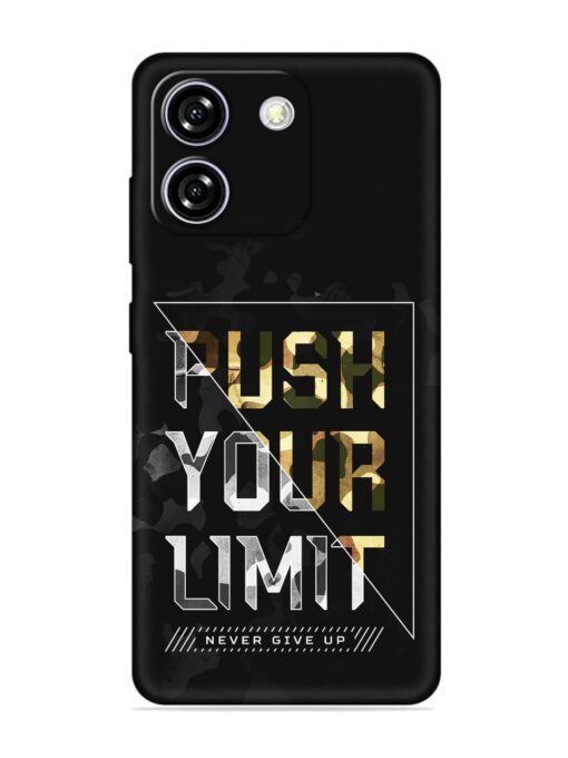 Push Your Limits Embossed Soft Silicone Case for Lava Yuva Star