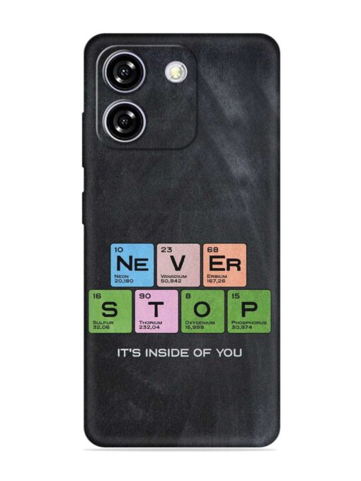 Never Stop It'S Inside Of You Embossed Soft Silicone Case for Lava Yuva Star