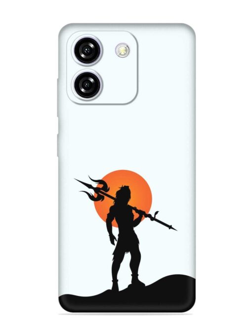 Lord Mahadev Trendy Embossed Soft Silicone Case for Lava Yuva Star