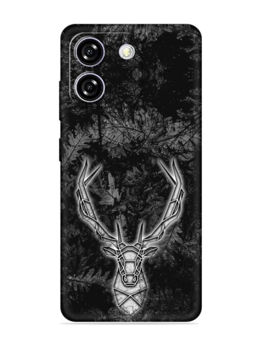 Ancient Deer Embossed Soft Silicone Case for Lava Yuva Star