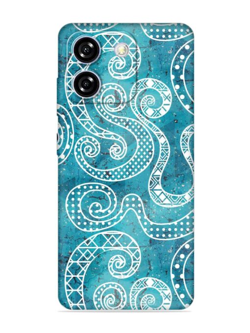 Vintage Curved Seamless Embossed Soft Silicone Case for Lava Yuva Star