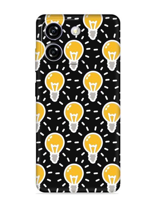 Light Bulb Seamless Embossed Soft Silicone Case for Lava Yuva Star