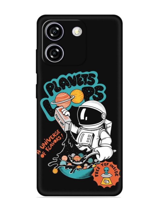 Planets Loop Embossed Soft Silicone Case for Lava Yuva Star