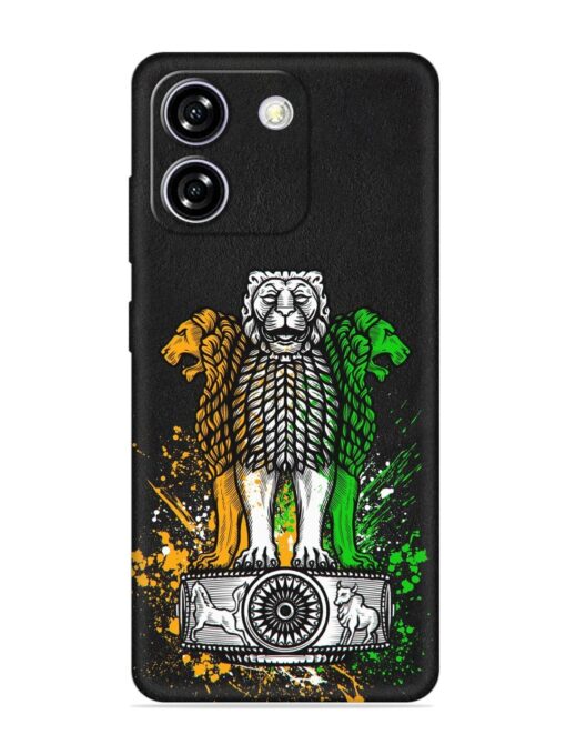 Pillars Of Ashoka Embossed Soft Silicone Case for Lava Yuva Star