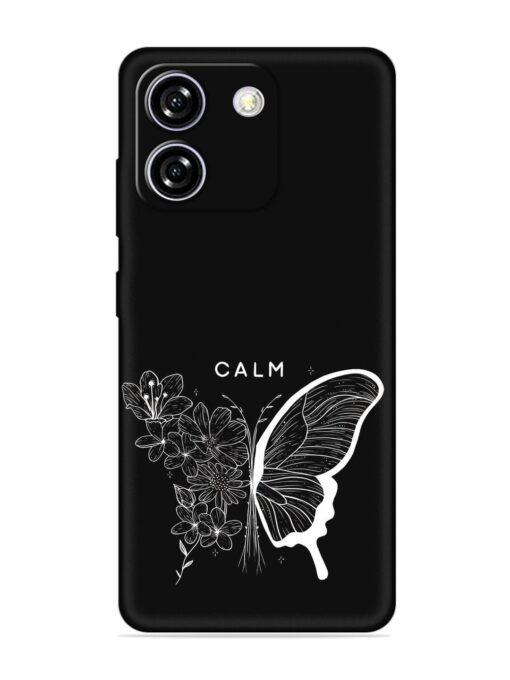 Calm Embossed Soft Silicone Case for Lava Yuva Star