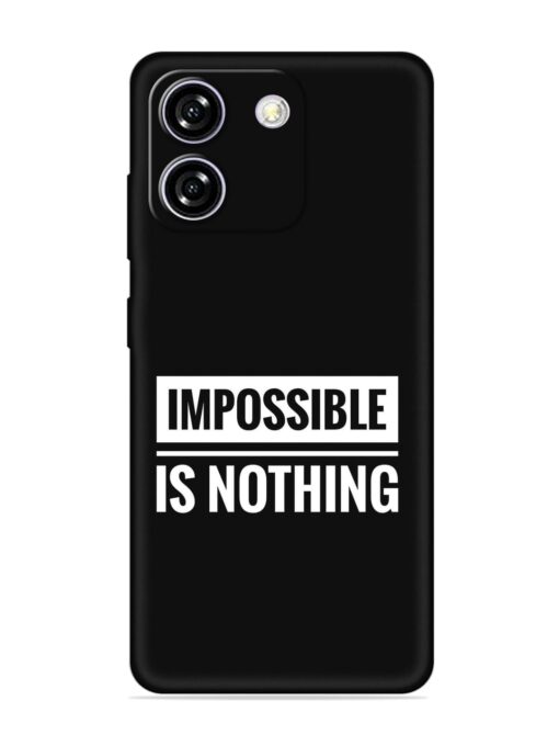 Impossible Is Nothing Embossed Soft Silicone Case for Lava Yuva Star