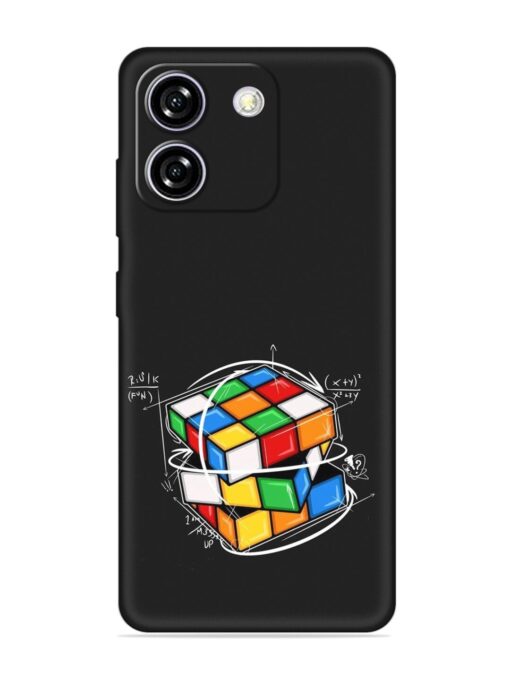 Cubik Vector Embossed Soft Silicone Case for Lava Yuva Star