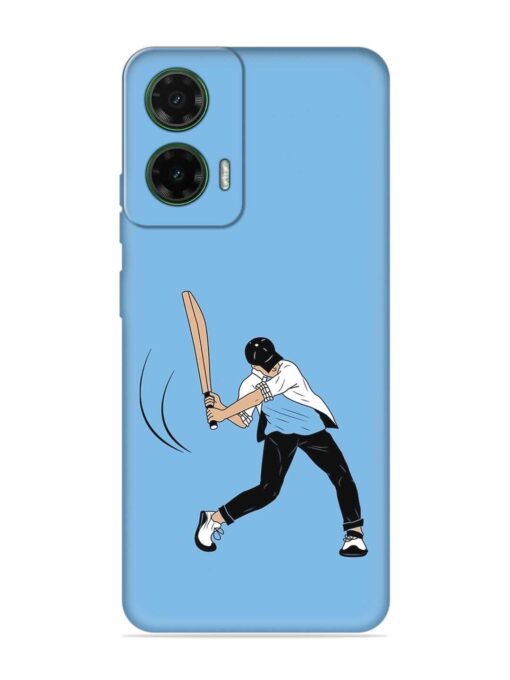 Cricket Gully Boy Embossed Soft Silicone Case for Motorola Moto G35 (5G)