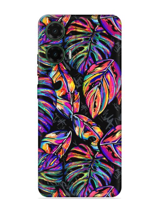 Tropical Seamless Vector Embossed Soft Silicone Case for Motorola Moto G35 (5G)