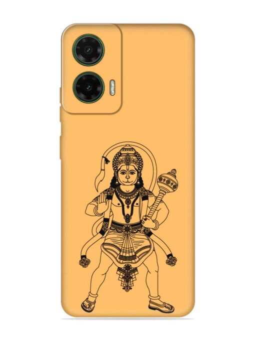 Indian God Hanuman Embossed Soft Silicone Case for Motorola Moto G35 (5G)