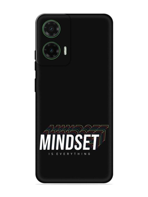 Mindset Everything Slogan Embossed Soft Silicone Case for Motorola Moto G35 (5G)