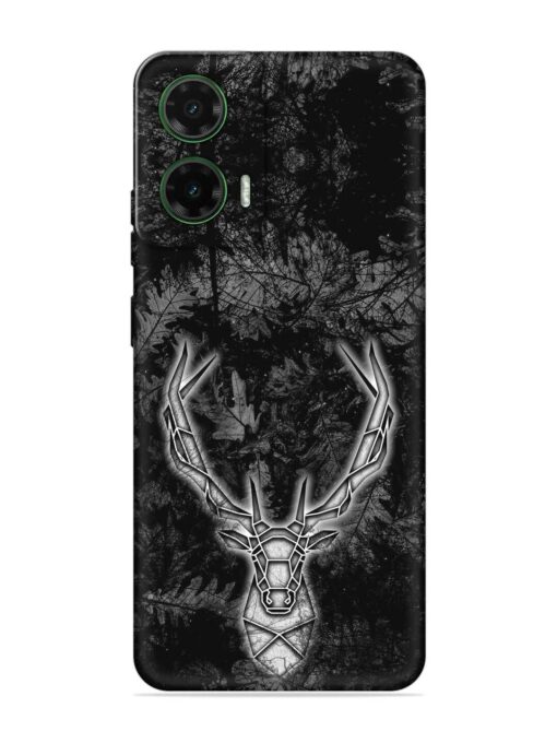 Ancient Deer Embossed Soft Silicone Case for Motorola Moto G35 (5G)