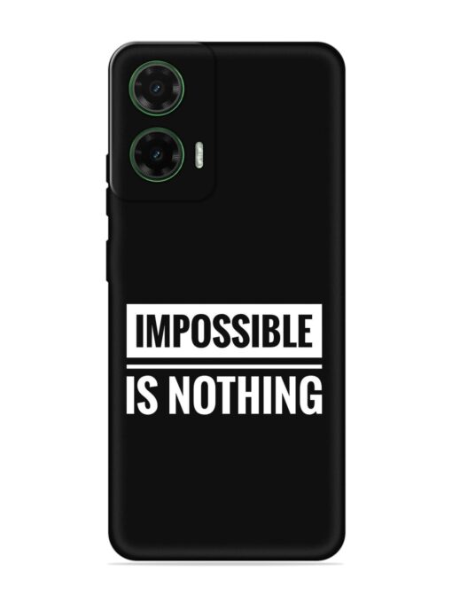 Impossible Is Nothing Embossed Soft Silicone Case for Motorola Moto G35 (5G)