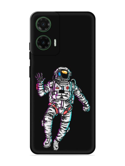 Spaceman Embossed Soft Silicone Case for Motorola Moto G35 (5G)