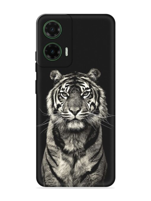 Tiger Art Embossed Soft Silicone Case for Motorola Moto G35 (5G)