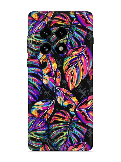 Tropical Seamless Vector Embossed Soft Silicone Case for Oneplus 13 (5G)