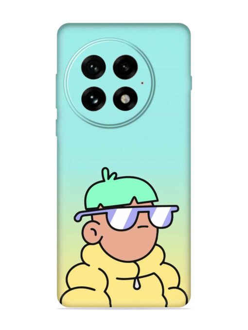 Doodles Cool Character Embossed Soft Silicone Case for Oneplus 13 (5G)