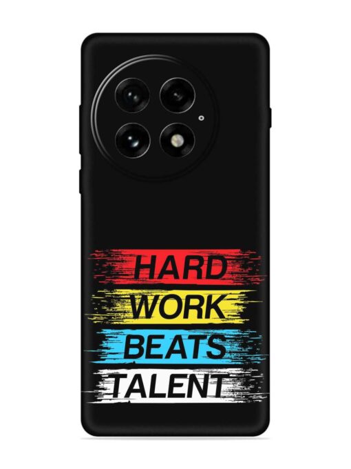 Hard Work Beats Embossed Soft Silicone Case for Oneplus 13 (5G)