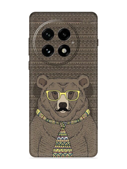 Grizzly Bear Embossed Soft Silicone Case for Oneplus 13 (5G)