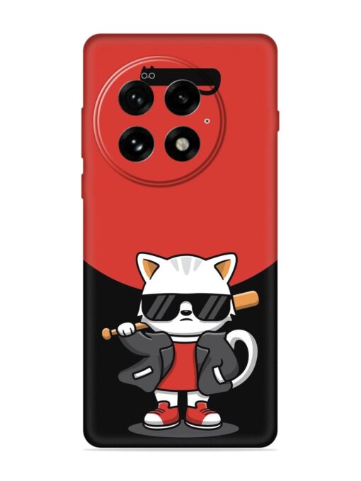 Cool Little Bear Cartoon Embossed Soft Silicone Case for Oneplus 13 (5G)