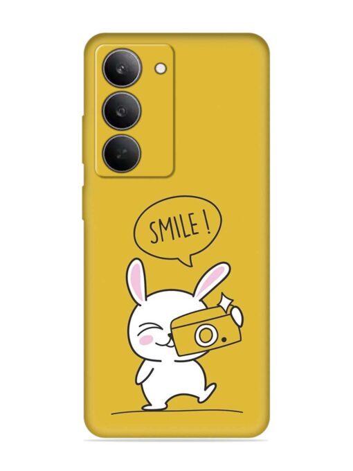 Hey Smile Please Embossed Soft Silicone Case for Realme 14X (5G)