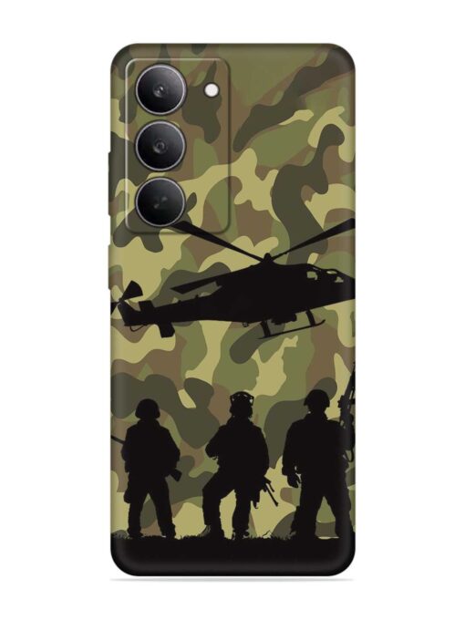 Army Heros Embossed Soft Silicone Case for Realme 14X (5G)