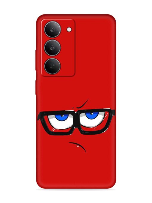 Rad Angry Face Embossed Soft Silicone Case for Realme 14X (5G)