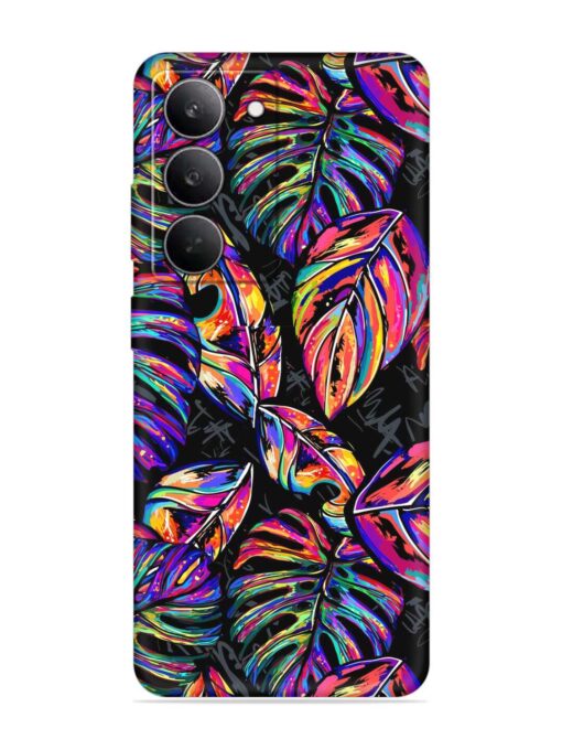 Tropical Seamless Vector Embossed Soft Silicone Case for Realme 14X (5G)