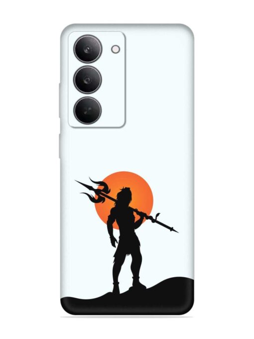 Lord Mahadev Trendy Embossed Soft Silicone Case for Realme 14X (5G)