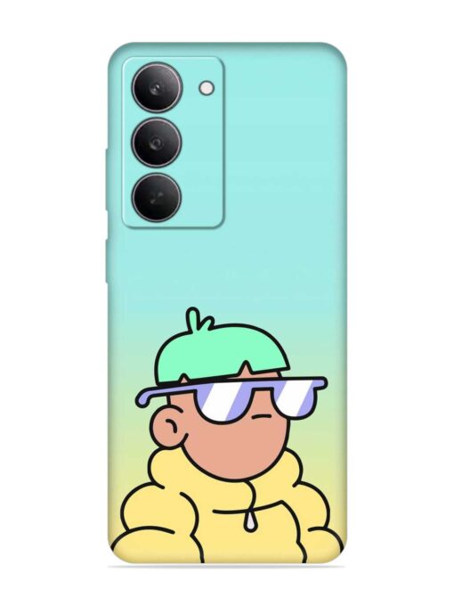 Doodles Cool Character Embossed Soft Silicone Case for Realme 14X (5G)